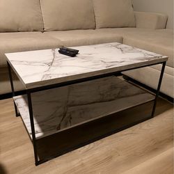 3-Piece Marble Table Set- Coffee table, end table and tall accent table