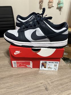 Size 9.5 - Nike Dunk Low Georgetown Wolf Grey Dark Obsidian