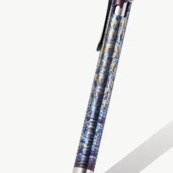 Colorful Titanium alloy portable signature pen Lightweight operated switch fun