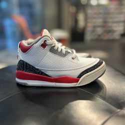 Nike Air Jordan 3 Retro Fire Red Kids Shoes
