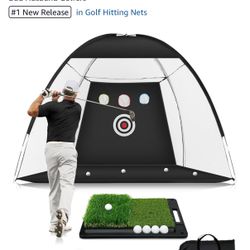 Golf Net: 10x7ft Golf Hitting Practice Net