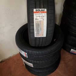Set of brand new tires