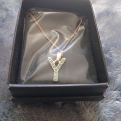 Initial "Y"  9" Chain