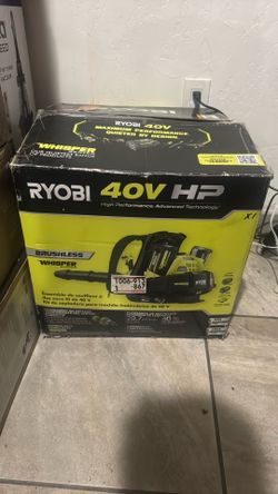 Ryobi 40V HP brushless whisper blower kit