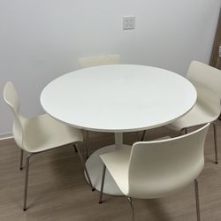Modern 5-Piece Round Dining Set (2nd Set)