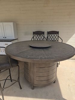 Mesa calenton para tiempo de frio
