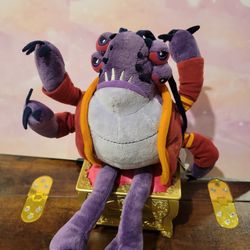 Disney Store Monsters University Javier Rios Roar Omega Roar 11" Plush Toy Doll New w/Tags. W