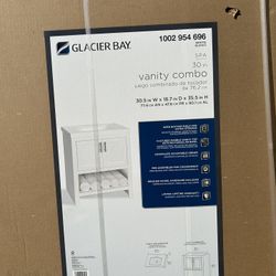Glacier Bay 30in White Vanity 
