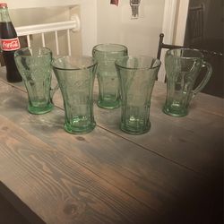 5 Piece CocaCola Mug And Glass Kit