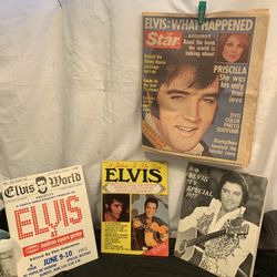 Vintage Magazines Tribute To The King, Elvis