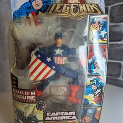 Marvel Legends Captain America from the Queen Brood BAF series. New in box. 