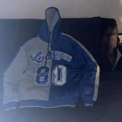 Los Angeles Hall Of Fame Hoodie Quilted Jacket 80