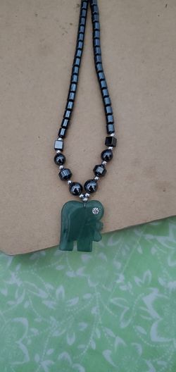 Jasper and onyx necklace