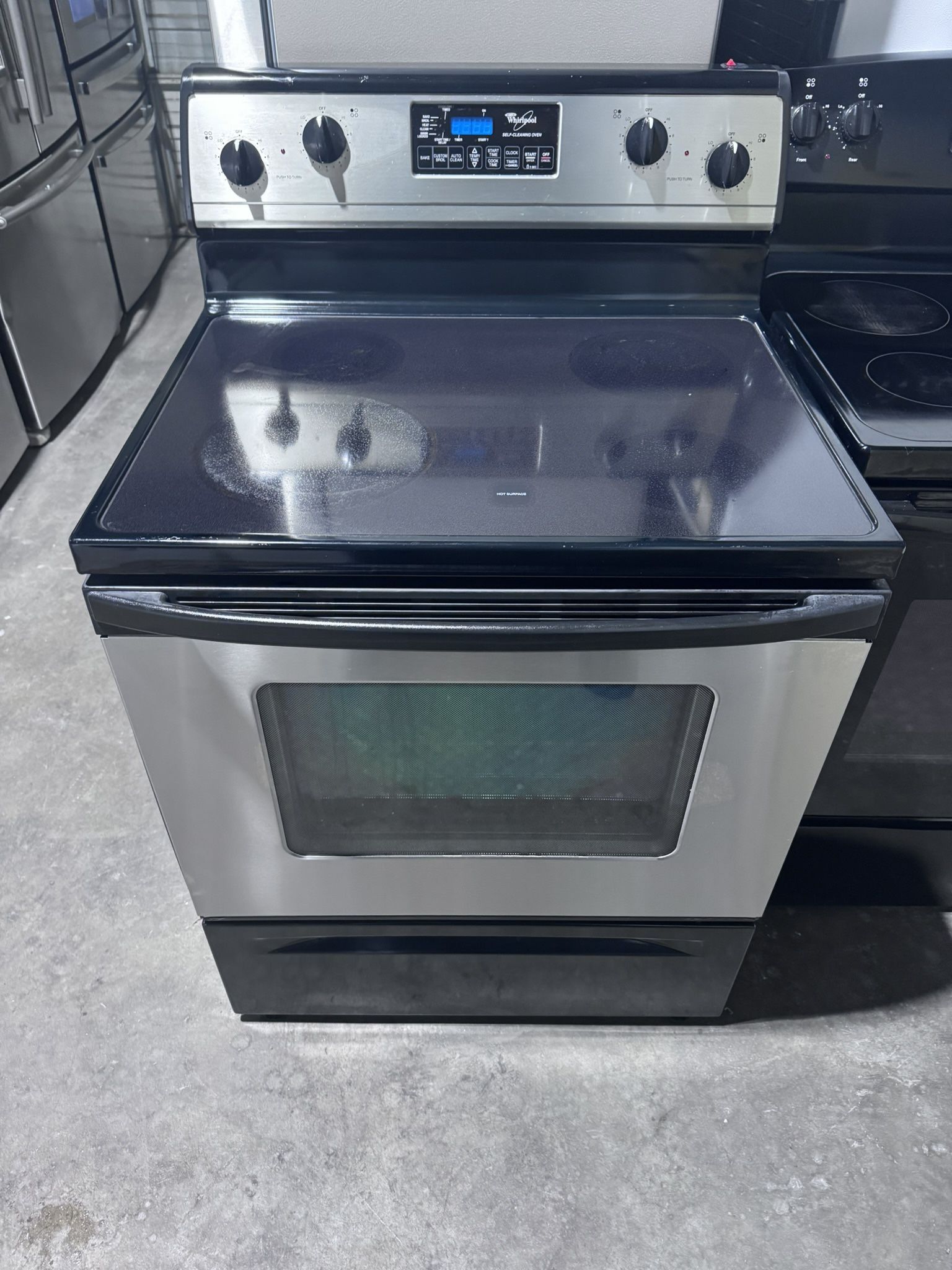 Whirlpool Stove Electric Stainless Steel 