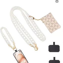 Strap Crossbody with Zipper Pouch, Elegant Clip and Go Phone Strap with Wallet,