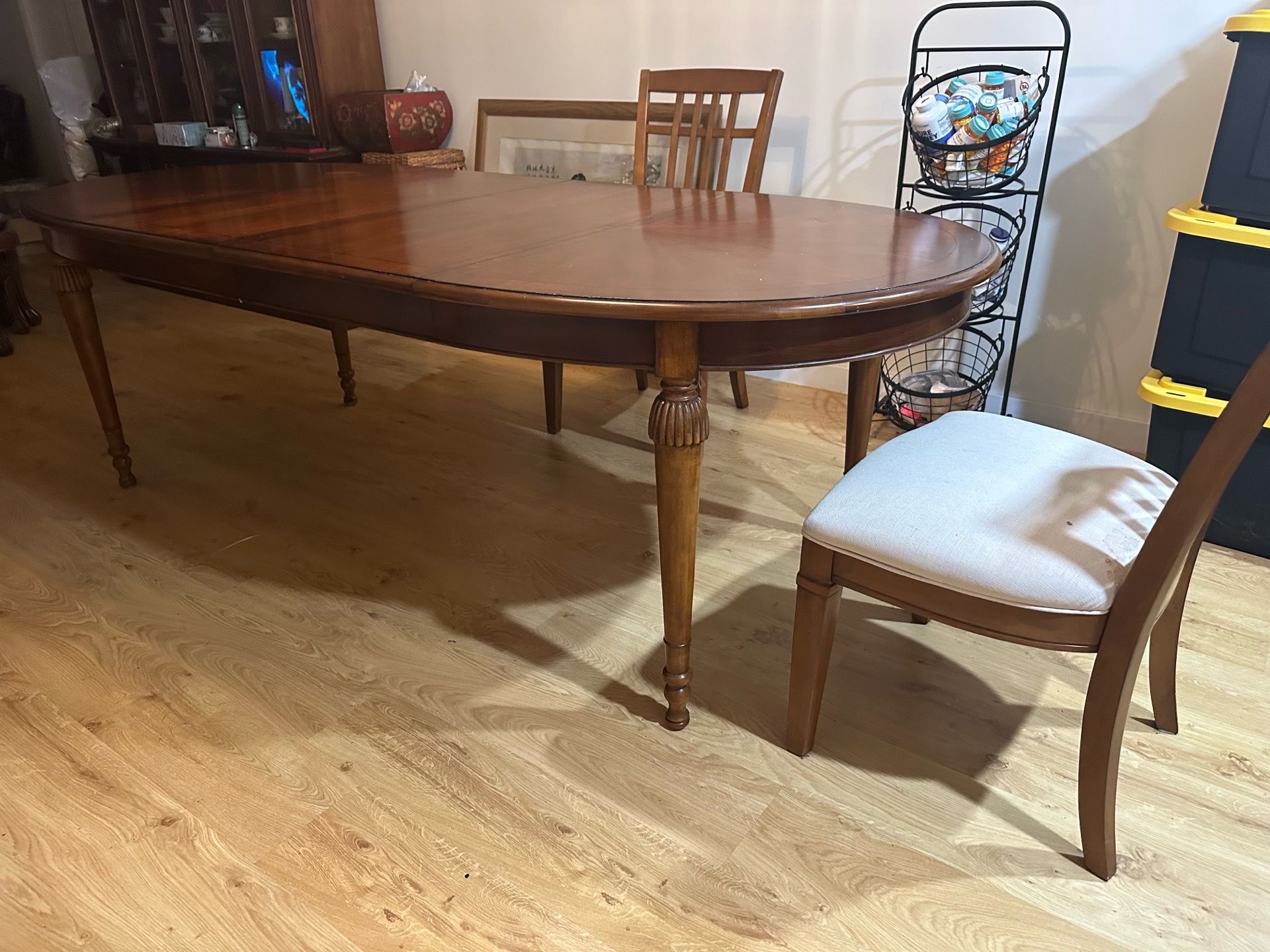 Dinner table with chairs