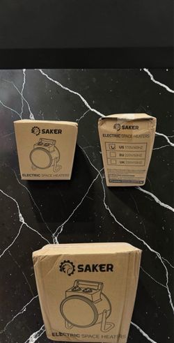 Saker Electric Space Heaters – Lot of 2