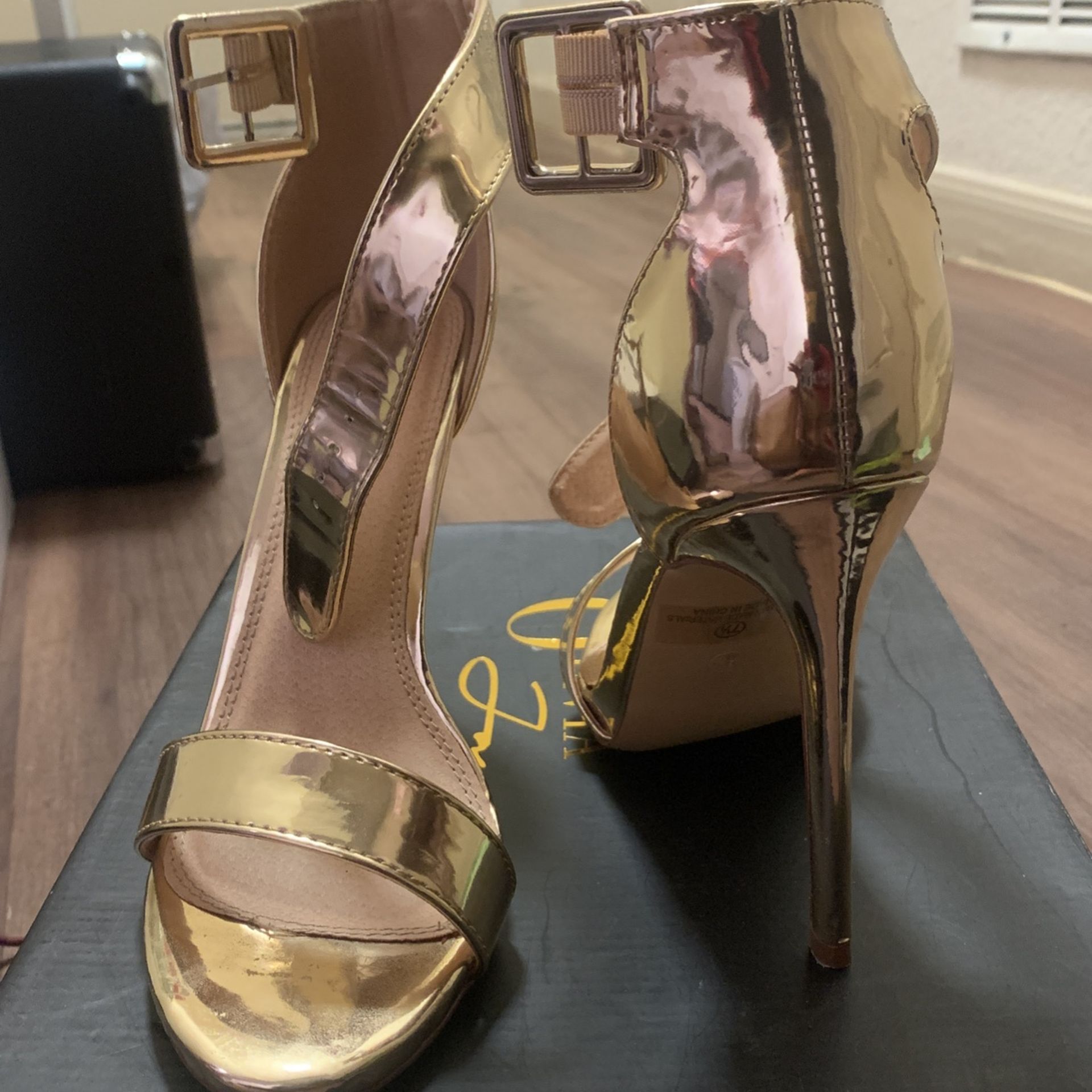 Gold High Heels 