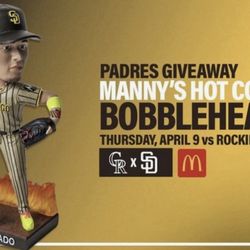 Manny Machado Hot Corner Bobblehead giveaway