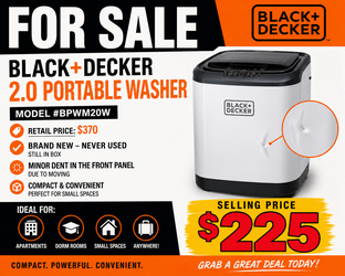 BLACK+DECKER 2.0 Portable Washer