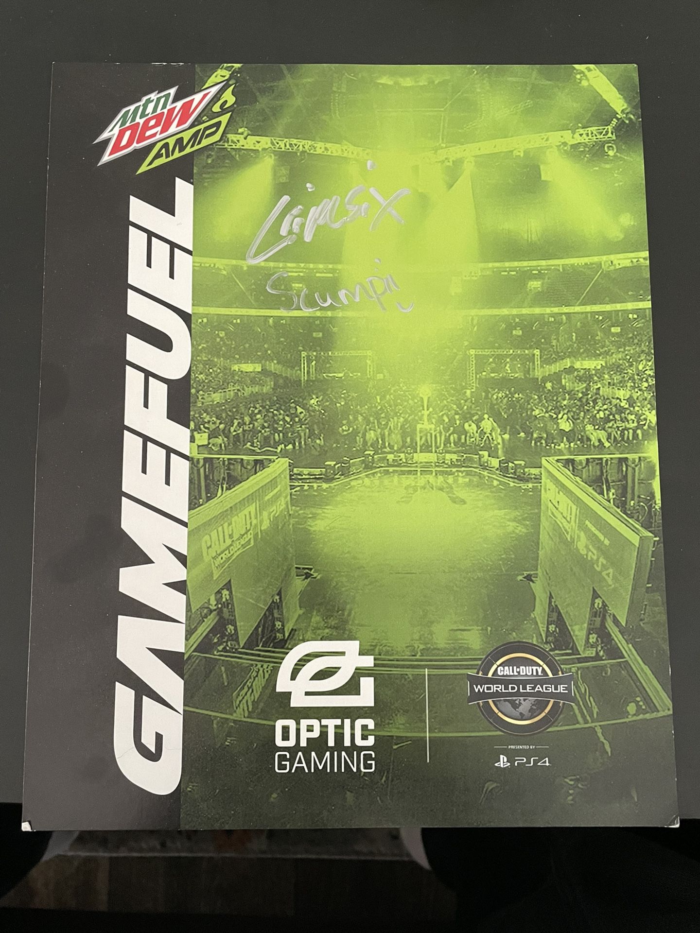 Scump & Crimsix Autograph Poster Optic Gaming