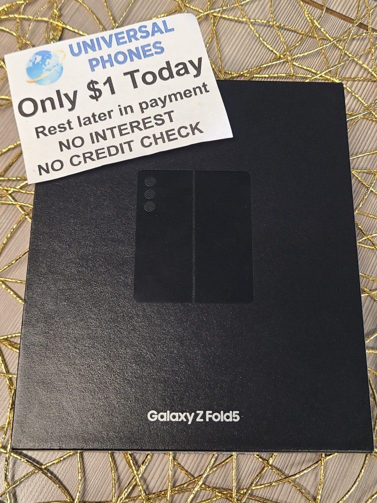 SAMSUNG GALAXY Z FOLD 5 5G UNLOCKED . NO CREDIT CHECK$1 DOWN PAYMENT OPTION.  3 MONTHS WARRANTY * 30 DAYS RETURN * 