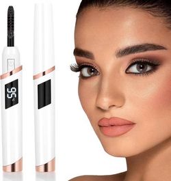 new Heated Eyelash Curler for Women, Electric Lash Curler with 10s Fast Heating, 4 Adjustable Temp (65°C-95°C), 24H Curl, USB-C Rechargeable, Ergonomi