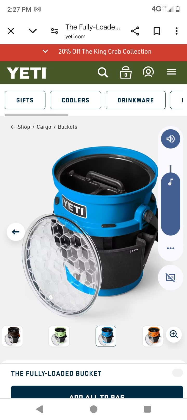 YETI Bucket Loaded