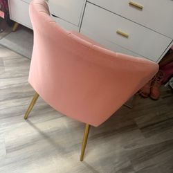 Pink Velvet Chair
