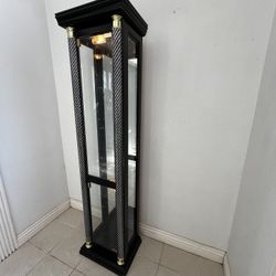 Black Curio Display Cabinet 