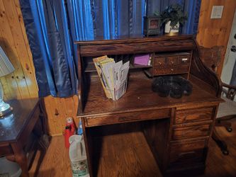 Antique Roll Top Desk