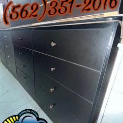 Eight Drawer Dresser Black With Rails New Comoda Cajonera 