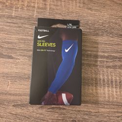 Royal blue & white Nike arm sleeves