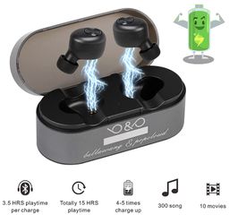 New Wireless Earbuds Ture Bluetooth Headphones Noise Isolating Wireless Headphone Bluetooth 5.0 with Built-in Micro 15H Playtime Auto Pairing Touch C