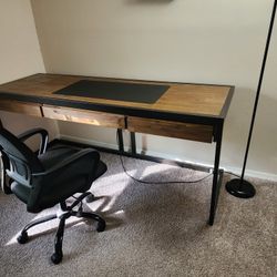 Work Desk And Office Chair 