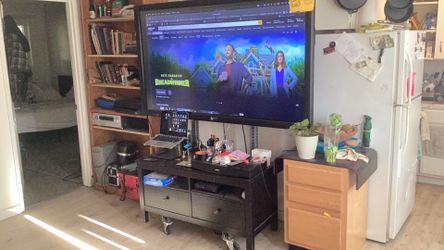75” Touchscreen Display/TV, Solid Wood Bistro Height Dining Table And Chairs, Solid Wood Dresser Set