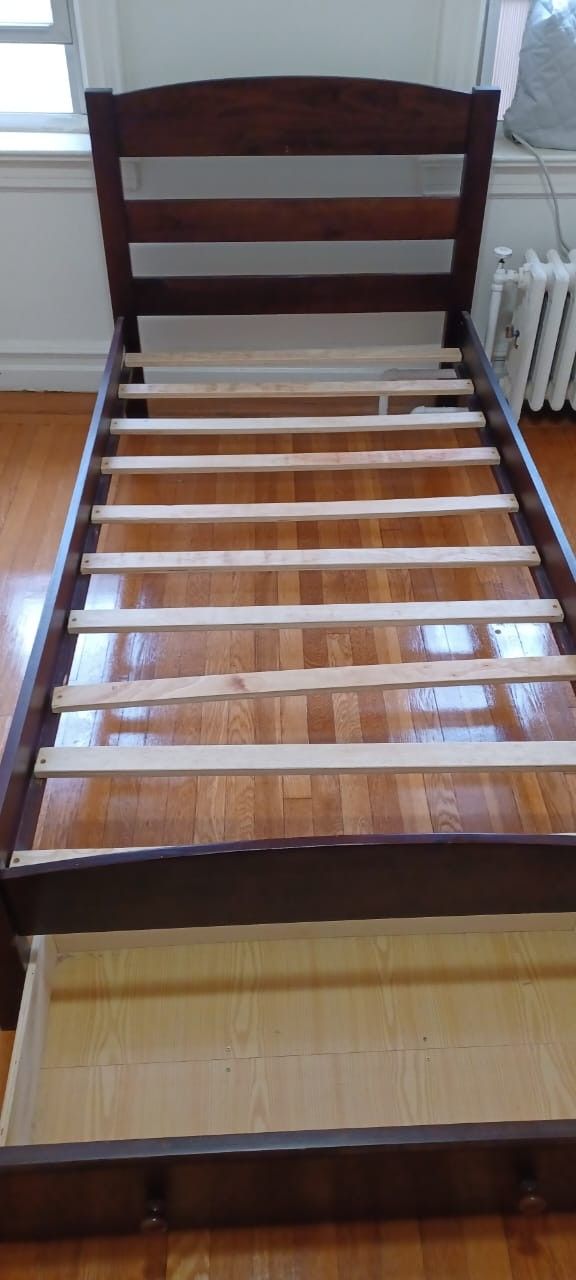 Twin Bed With Storage And Mattress