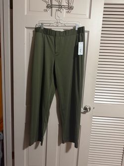 Liz Claiborne Alexis Womens Straight Pull-On Pant NWT Black Size 2X No Gap Waist