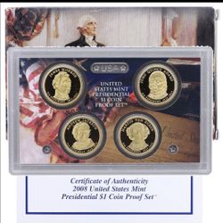 2008 US Mint Presidential $1 Coin Proof Set