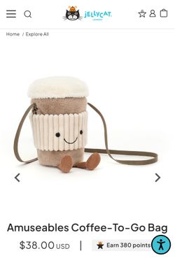 Jelly Cat Coffee To-Go Bag