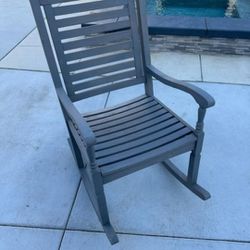 Wood Rocking Chair Indoor/ Outdoor 