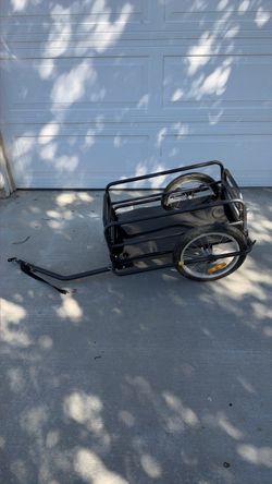Black Steel Bike Cargo Trailer