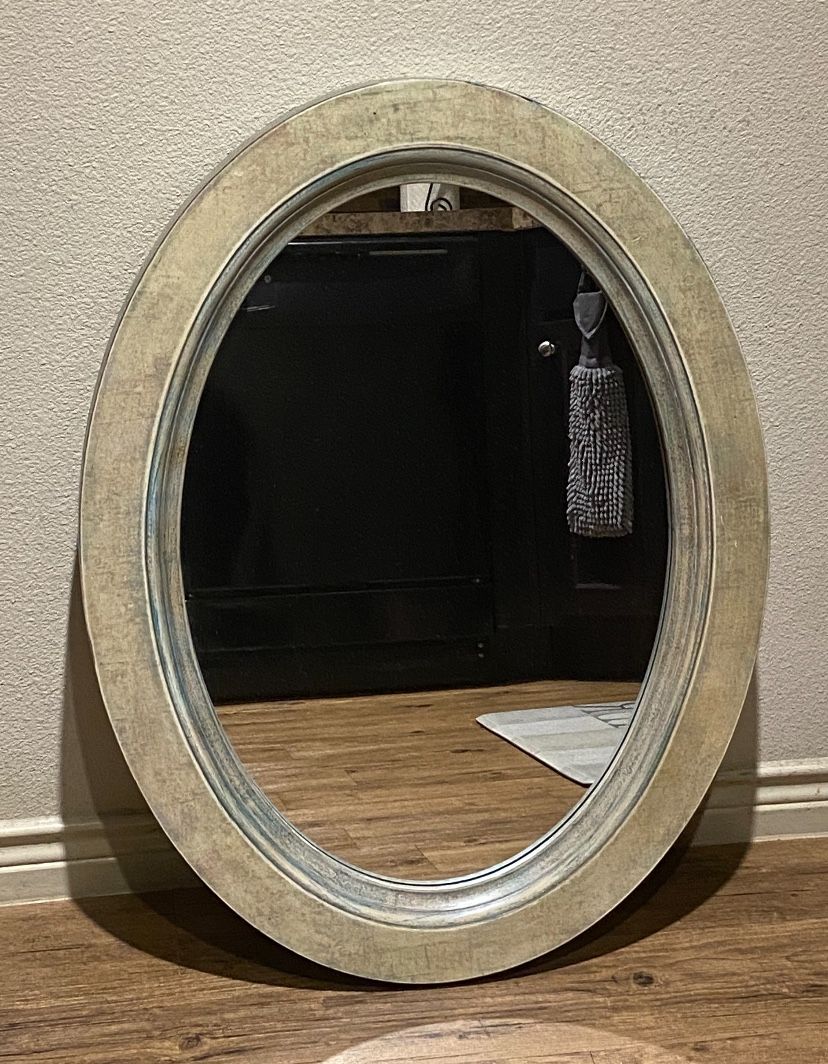 Hobby Lobby-Distressed Oval Mirror