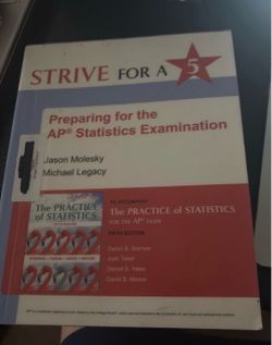 Strive for a 5 AP Statistics Exam Prep Book