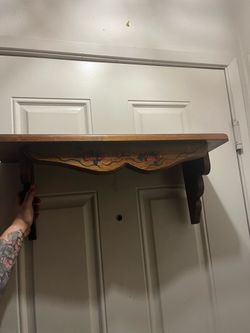 Vintage wooden shelf