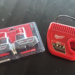 Milwaukee Batteries And Charger