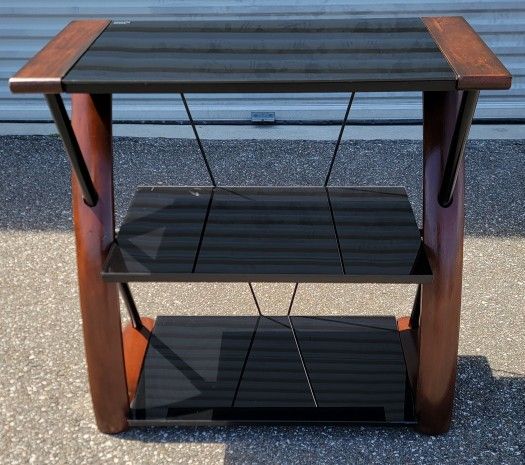 (FREE DELIVERY) Whalen 30" Medium Brown Cherry TV Stand / Shelf