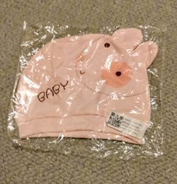 Brand NEW Infant Baby Pink Head Cover Animal Hat
