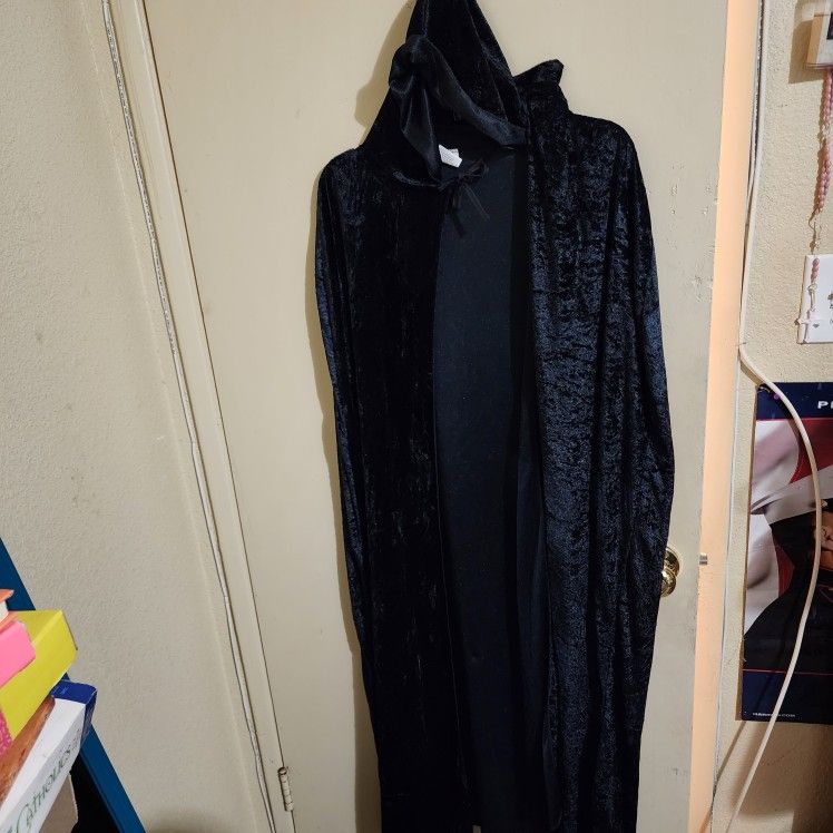 Black Hooded Cape