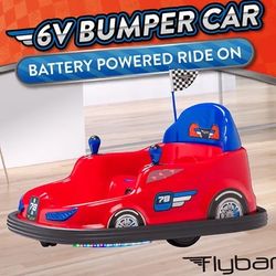Flybar 6V FunPark Bumper Car RED